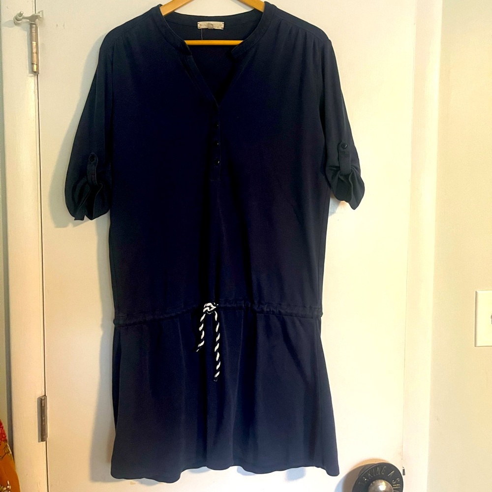 Indigenous organic cotton blue dress size large